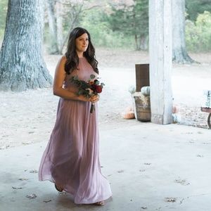 JCrew Bridesmaid Dress - Long Chiffon - Size 12